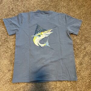 Rod Bending Industry Marlin Graphic Tee Fishing‎ T-Shirt XL